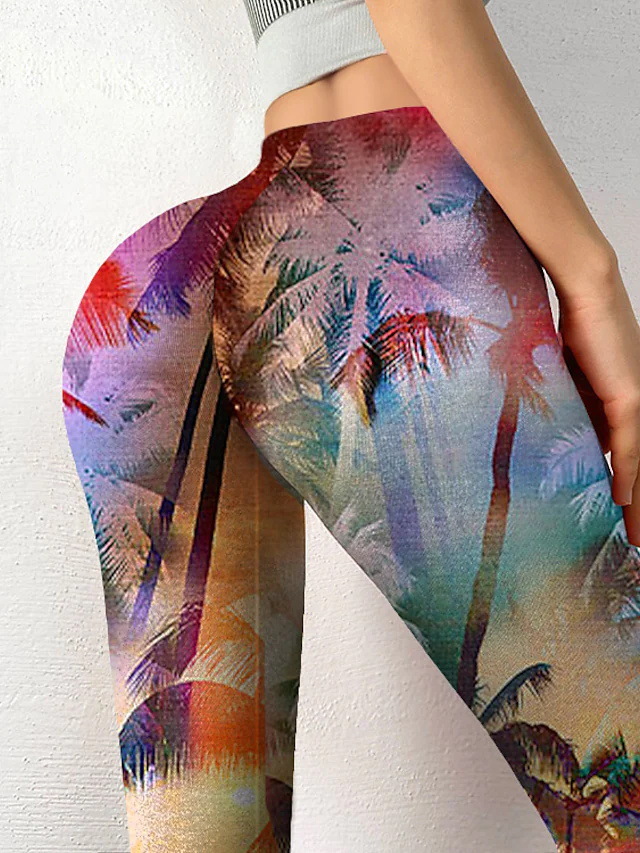 Title 3, Pantalon de yoga sport avec motif floral au bas...