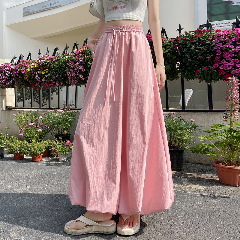 Puffy Petal High-waisted Midi Skirt
