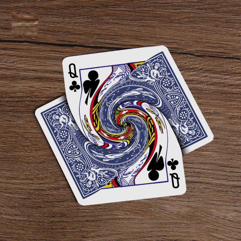 Rotary Card Close-up Performance Magic Props (Red-Only Prop