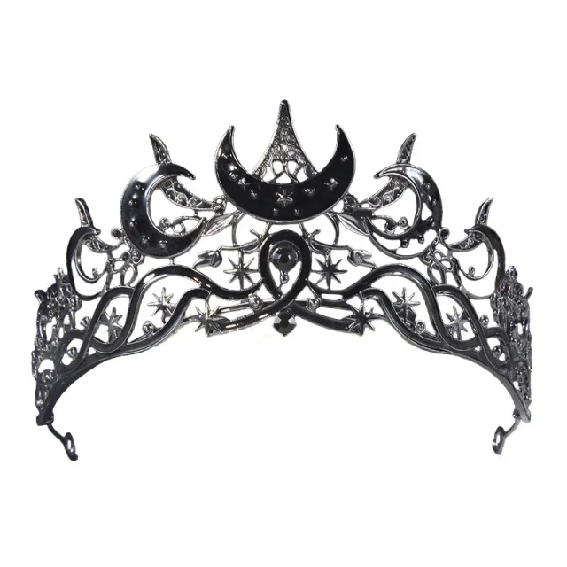 European And American Dark Crescent Shape Design Bridal Wedding Crown Hg1658A Style - Shop at LoveMi