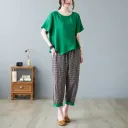 Green Plaid Pants