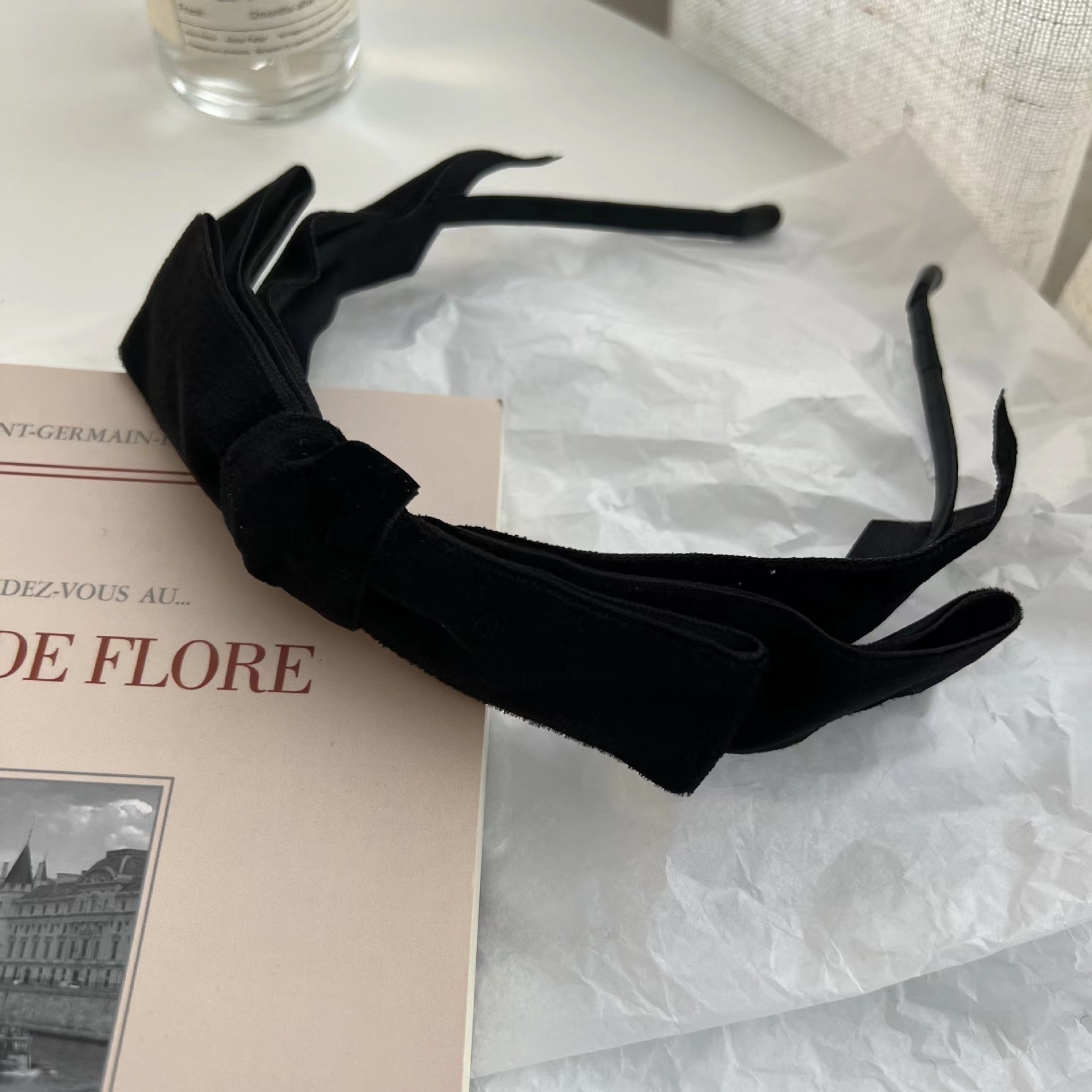 Women's Vintage Velvet Bow Headband