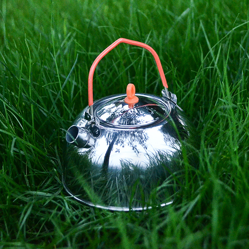 Outdoor 304 Stainless Steel Kettle Mini Water Boiler Camping