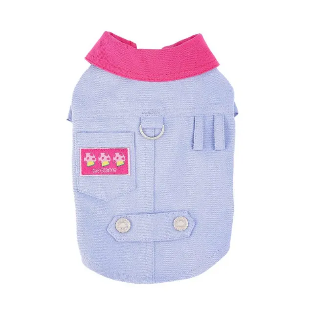 Clothes Summer With Traction Rope Ring Small Dog Vest Blue And Purple - Shop at LoveMi