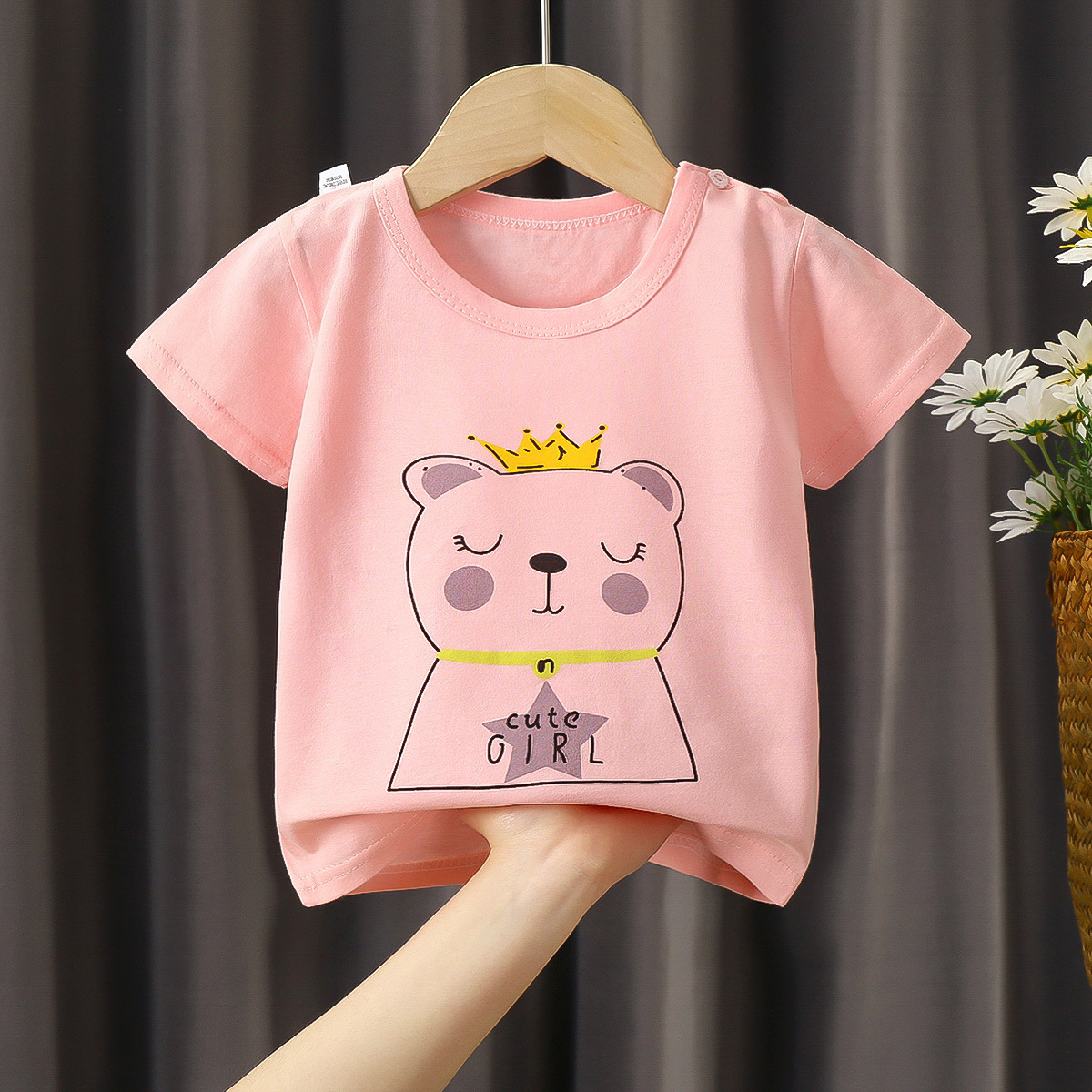 Short T Shirt Crown Bear