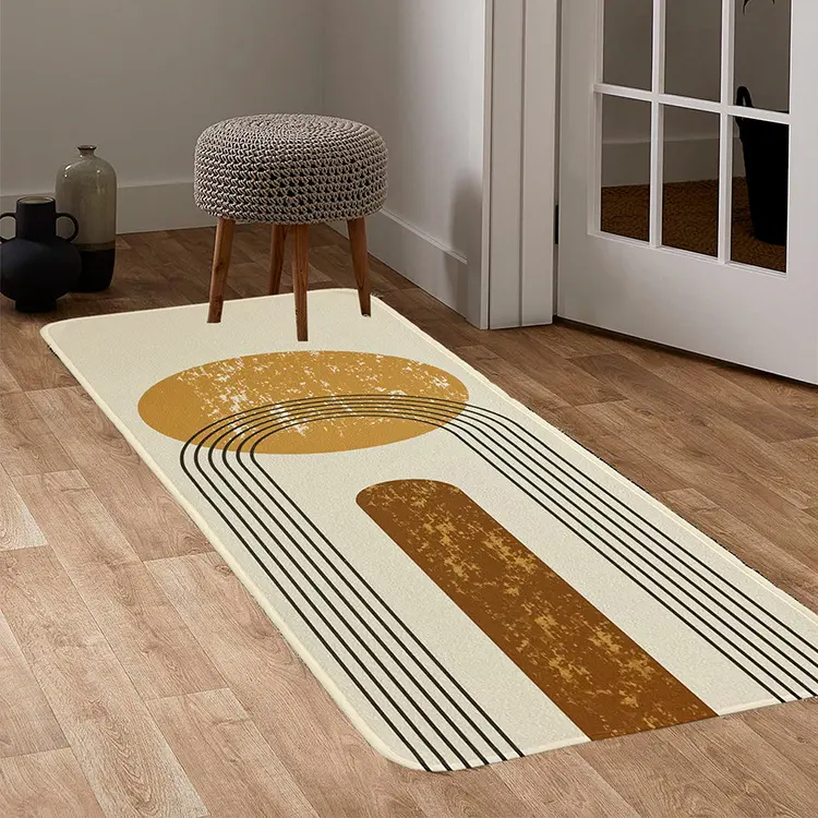Geometric Kitchen Bedroom Living Room Rug Mat Foot Pad