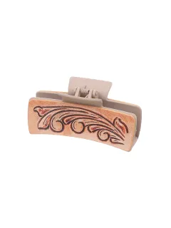 Denim Style Artificial Leather Barrettes Ladies - Style90083 - View 1