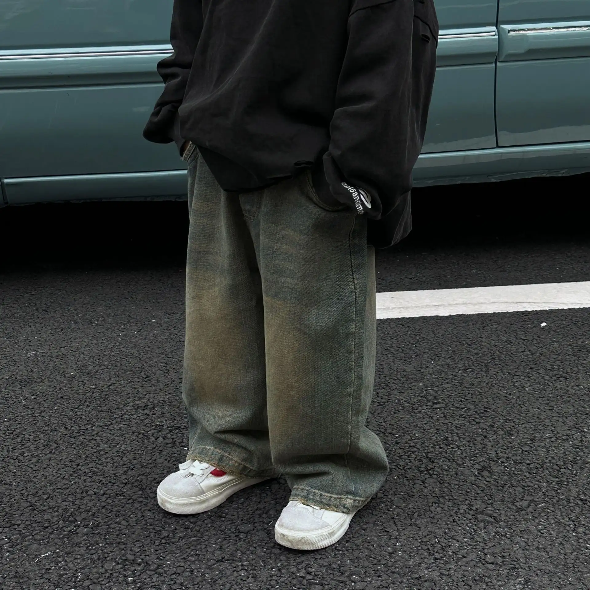 Autumn Korean Style Children's Retro Washed Boys'