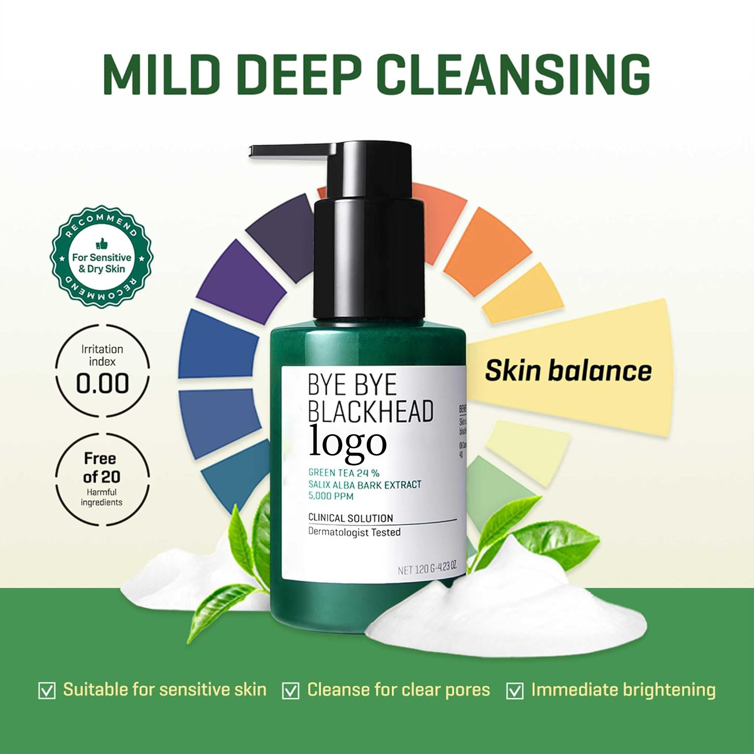 Green Tea Toxin Foam Facial Cleanser