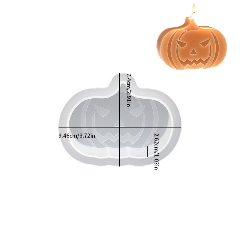 Title 8, Halloween Candle Mould Ghost Pumpkin