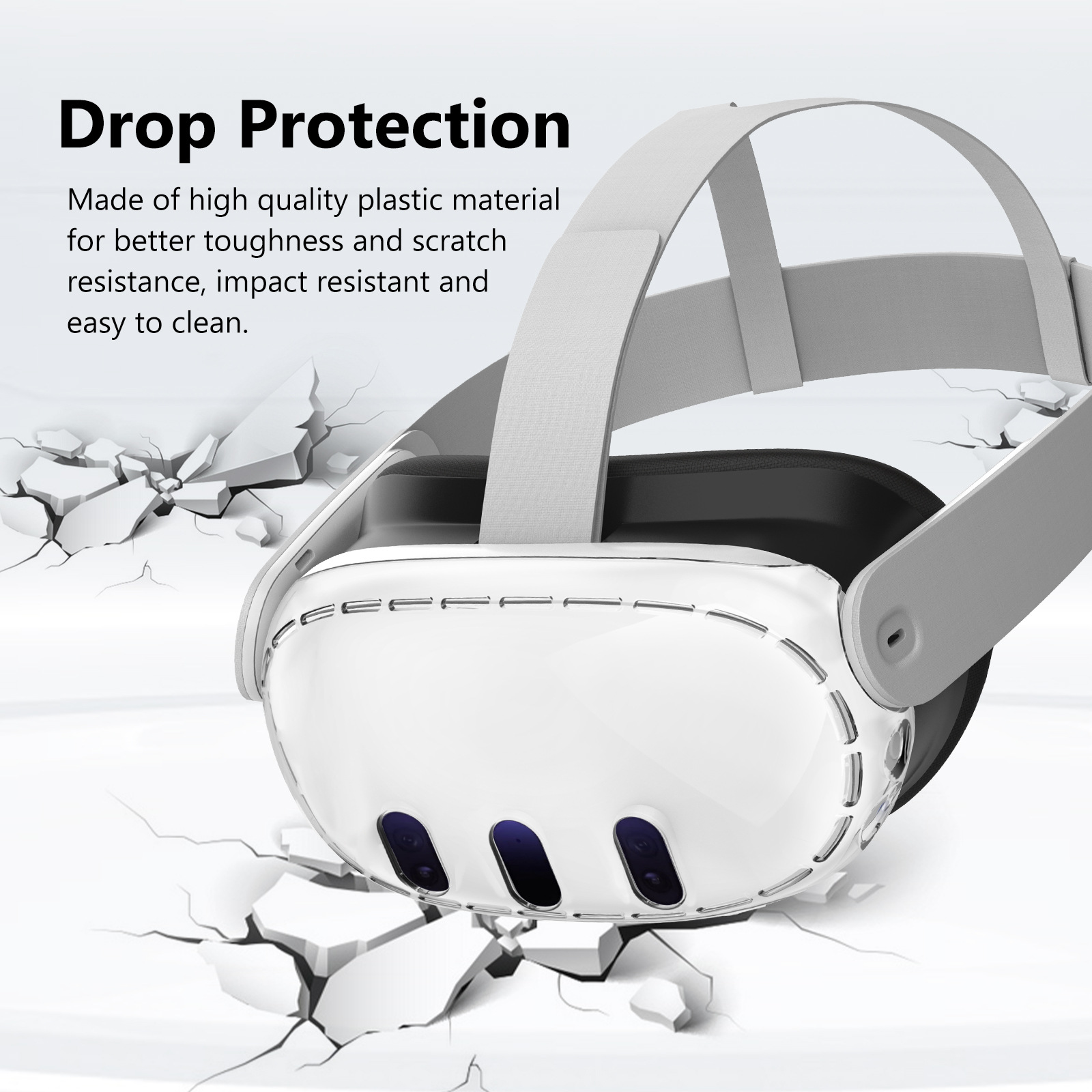 High Transparent PC Protective Case Drop-resistant Anti-scratch VR Glasses Accessories - Image 4