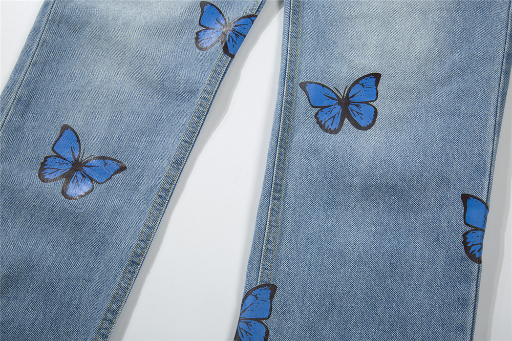 Title 8, Mens European and American Butterfly Print Was...