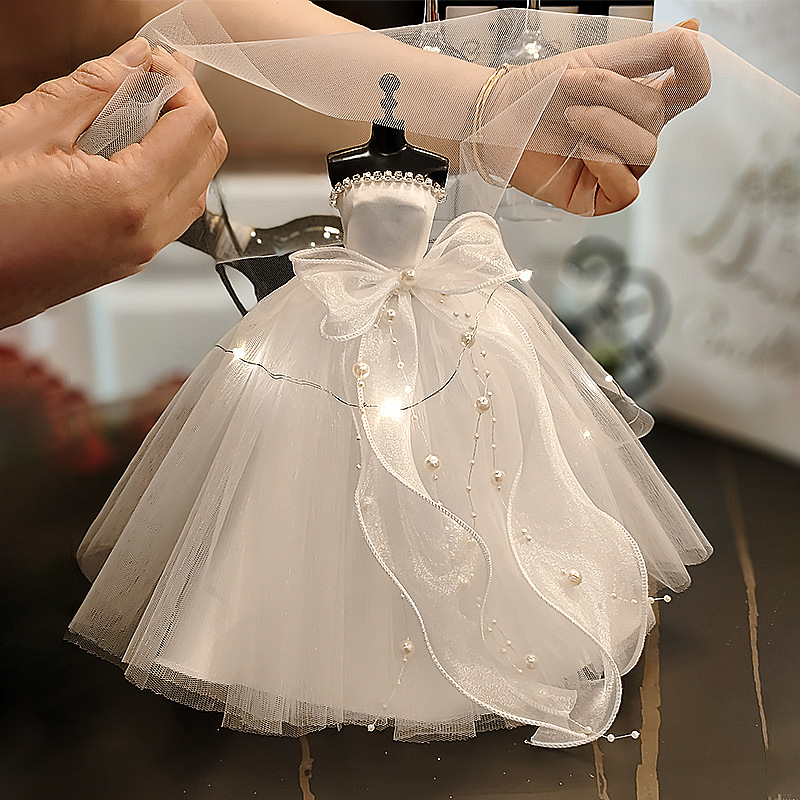 Princess Girl Toy Wedding Dress Model Gift Box Gift Bag Packaging Normal Base