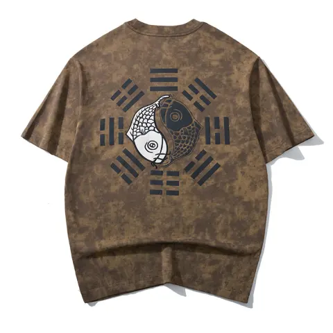 Koi Top Chinese Trendy Embroidered Short Sleeve