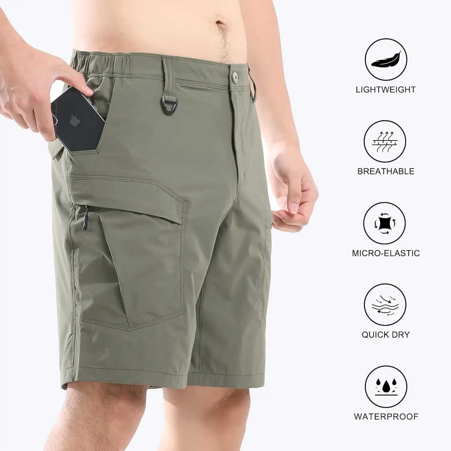 Fashion Personality Men's Multi-pocket Tactical Shorts