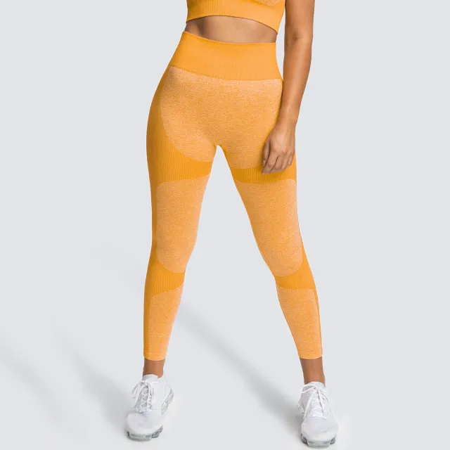 Seamless Knitted Hip Sweat absorbent Yoga Pants 9154Ab Pants Khaki - Shop at LoveMi