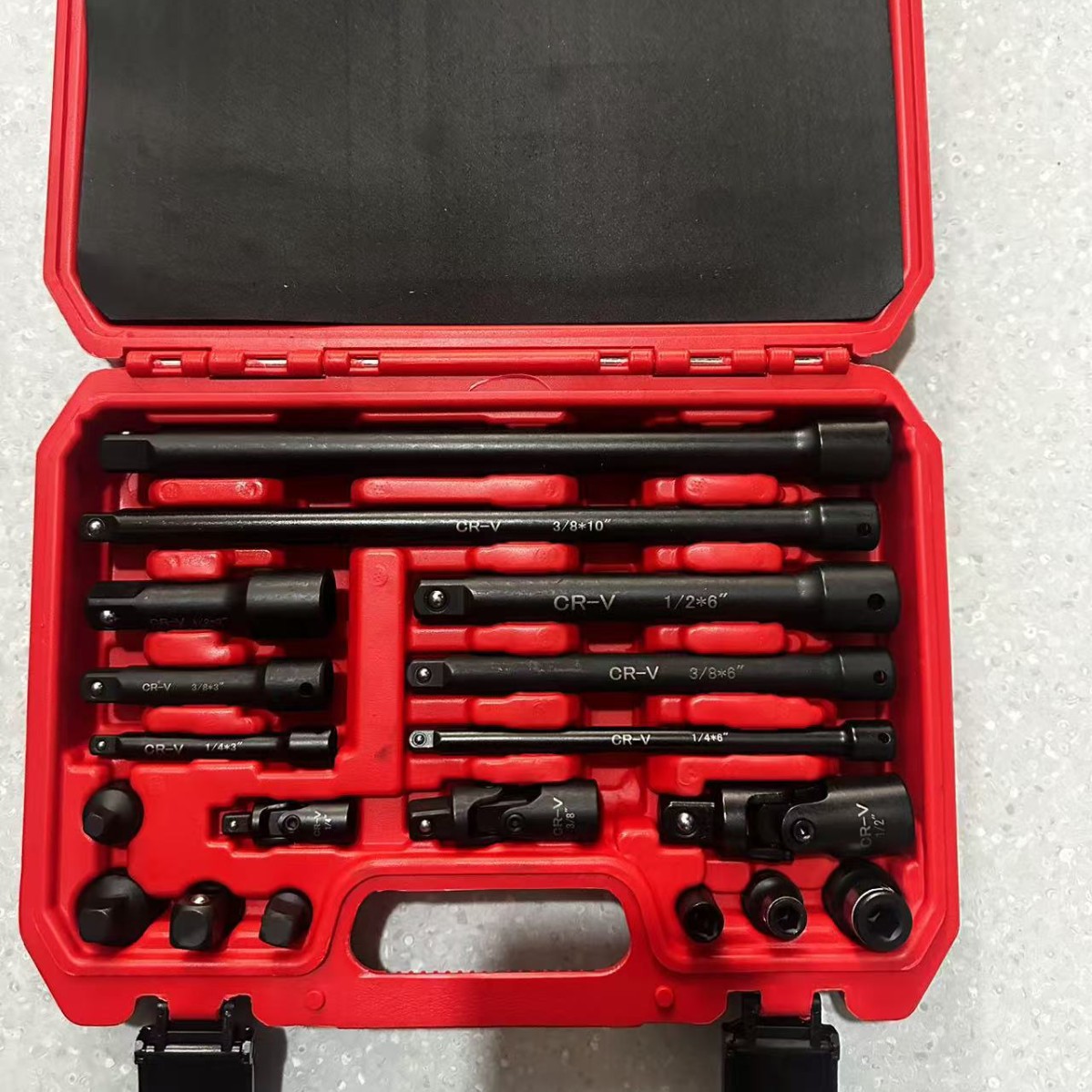 18-piece Extension Bar Set With Connecting Torque Rod