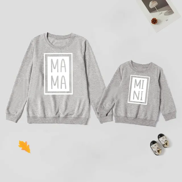 Gray Black And White Three color Parent child Suit Gray - Shop at LoveMi