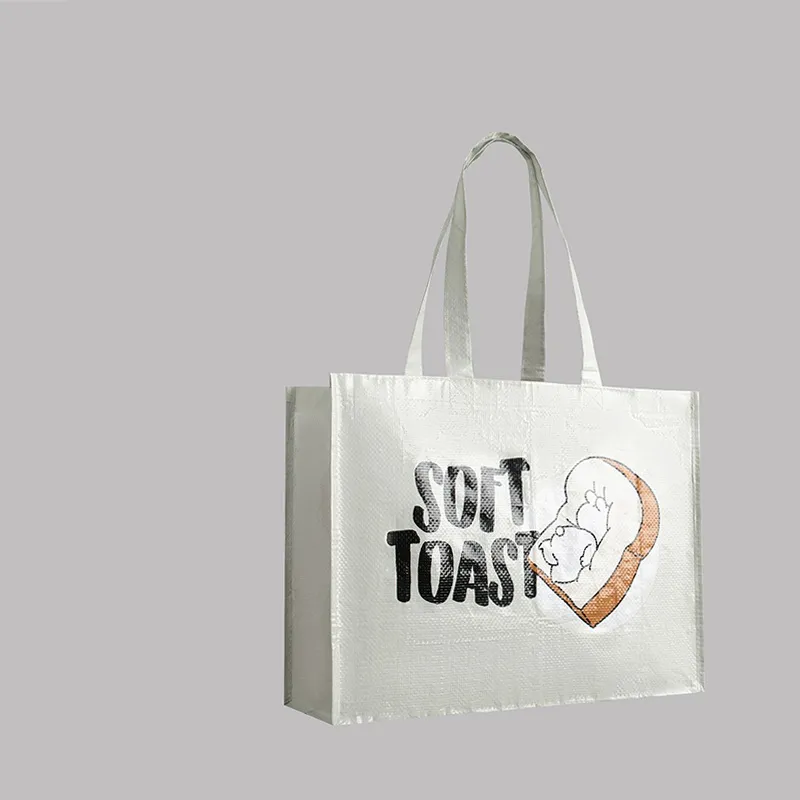 Soft Bread Waterproof Supermarket Shopping Woven Bag - Medium