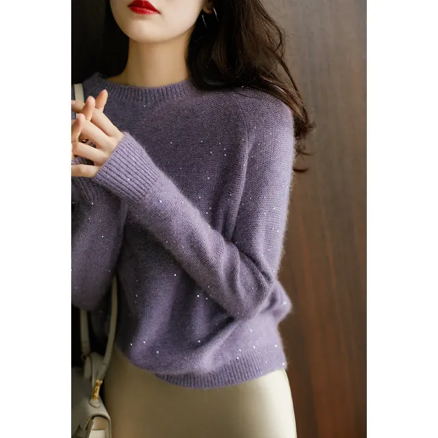 Fashion Personalized Sweater Top For Women Purple - Shop at LoveMi