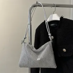 Women's Shoulder Messenger Bag Polyester - Silver - View 1