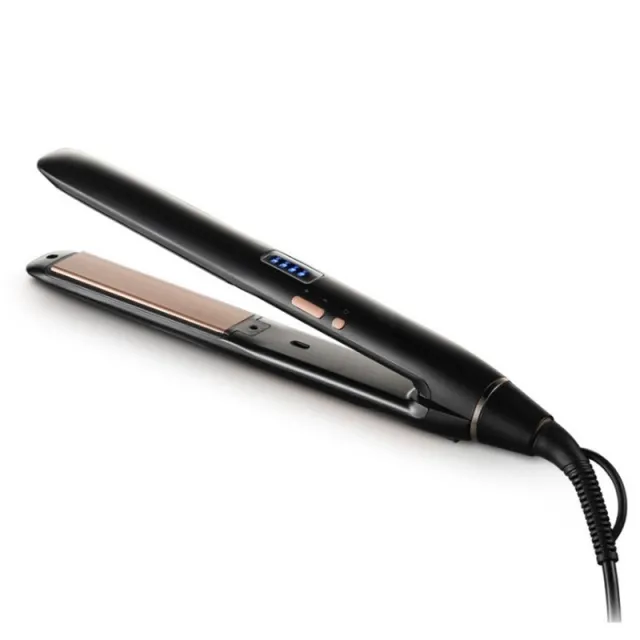 Hair Curler And Straightener Dual use Air Bangs Hair Straightener Black - Shop at LoveMi