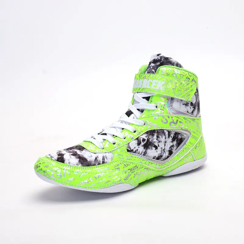 Men's Sneaker High-top Boxing Shoe Fashion Graffiti Style Fight