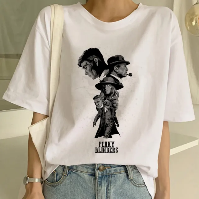 Women's Personalized Letter Printed T shirt L306 White 04 - Shop at LoveMi