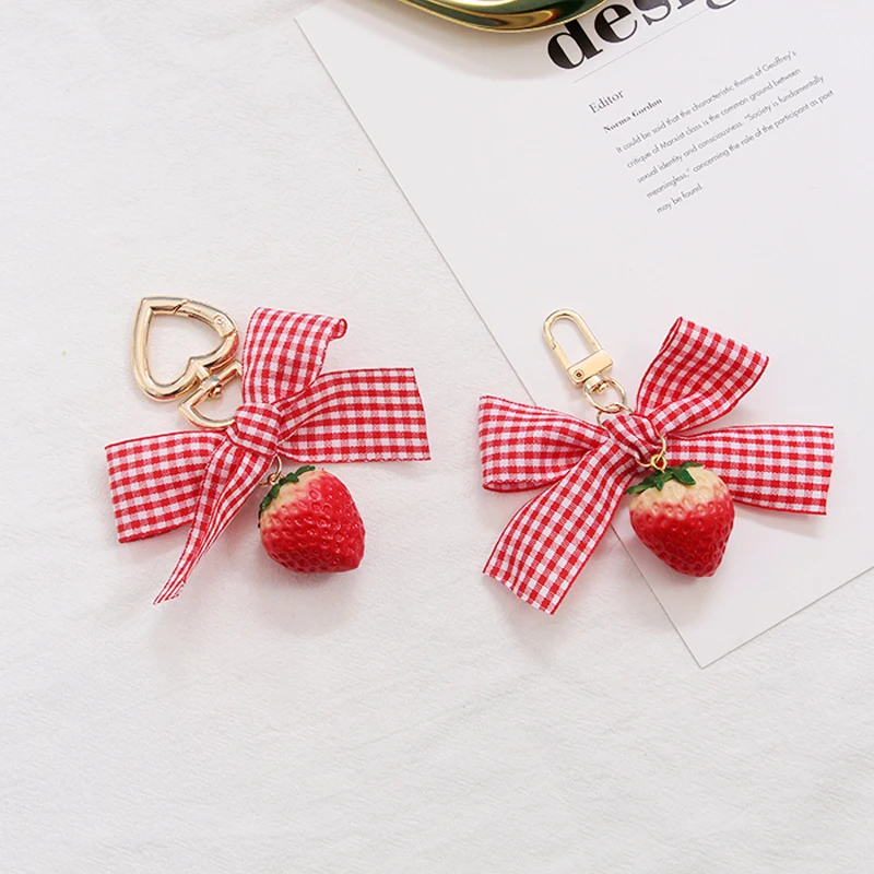 Title 1, Summer Creative Fruit Strawberry Bag Pendant. A...