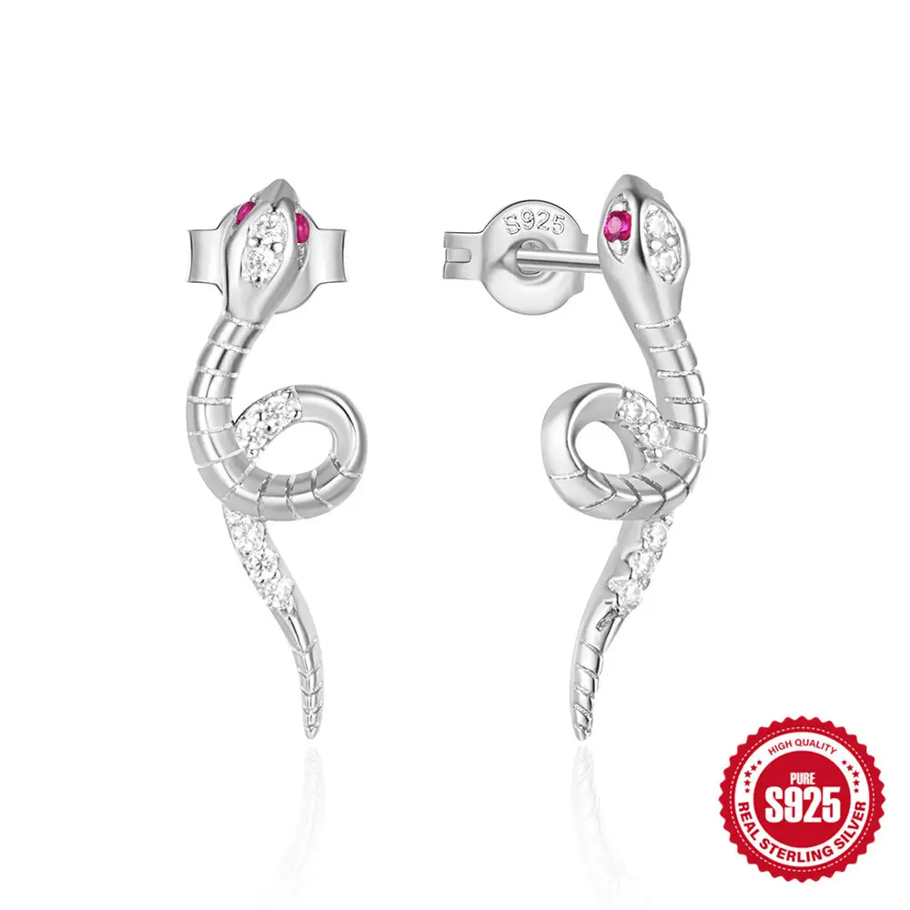 Sterling Silver Fashion Cool Eye Tassel Earrings