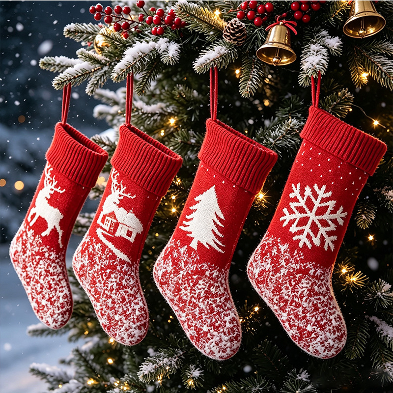 Christmas Knitted Flannel Decorative Items