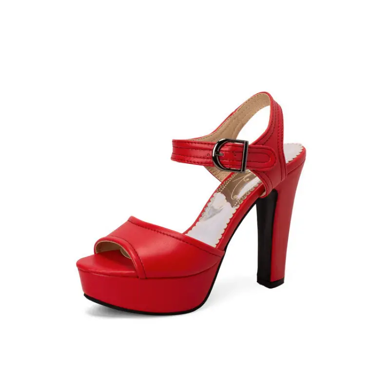 Water Platform High-heeled Women's Buckle Sandals Plus Size