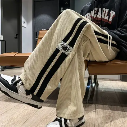 Men's Pants Autumn New Straight Loose Wide Leg Leisure