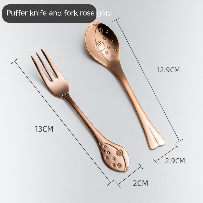 Rose Gold Puffer Fork