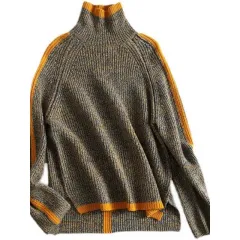 Women's Turtleneck Sweater Thick Retro Autumn Winter - Picture Color-M - View 1