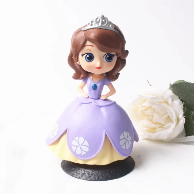 Cake Decorative Ornaments 2nd Generation Princess Elsa Princess Anna Hand made Model Scene Decoration Sofia Black Background - Shop at LoveMi