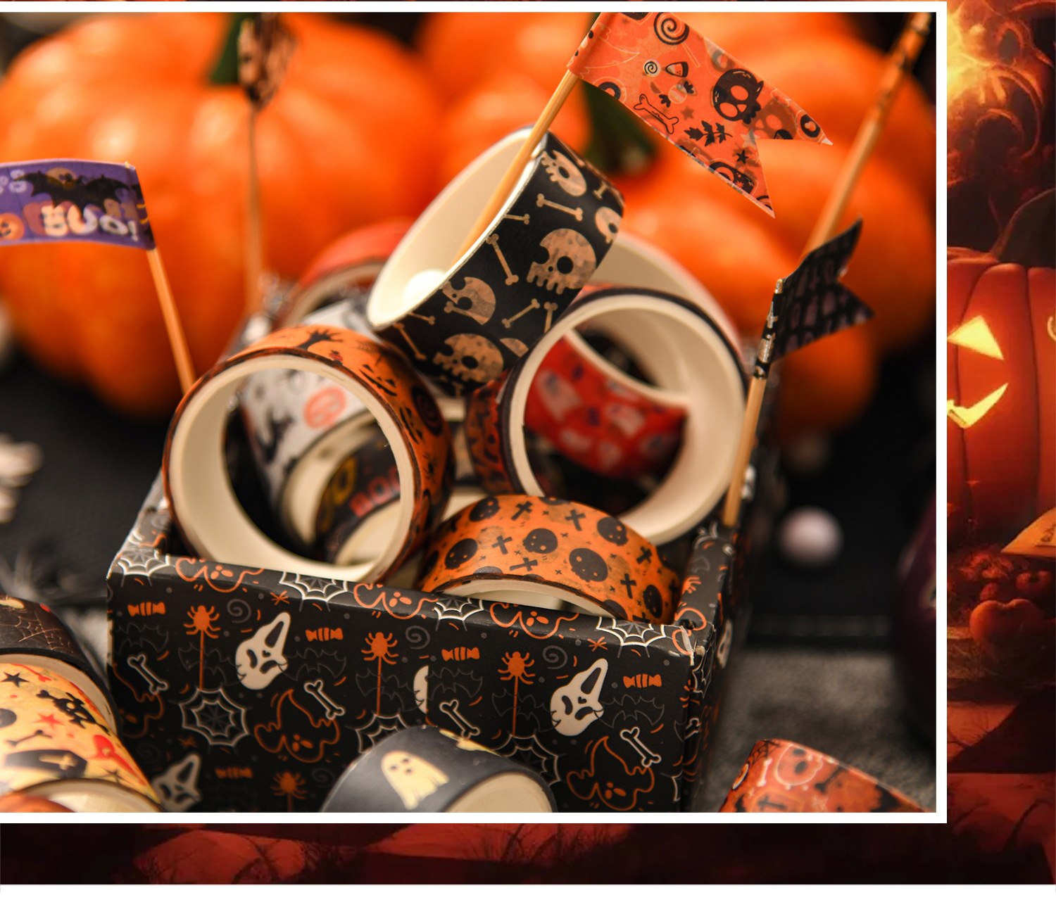 Title 12, Halloween Gift Japanese Paper Journal Tape