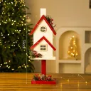 White Christmas Bird House B