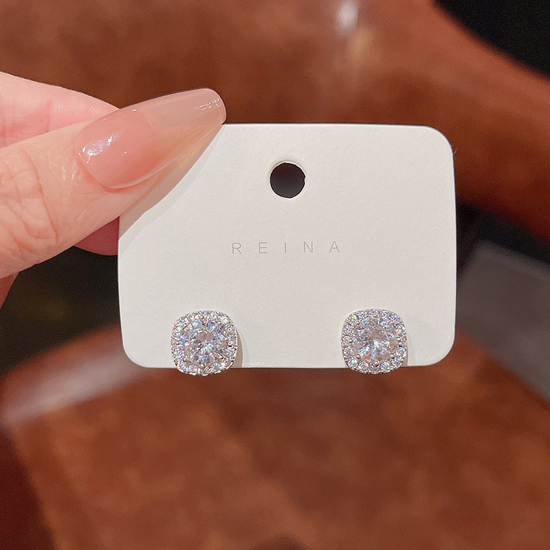 Retro Stud Designer Touch Statement Drop Earrings