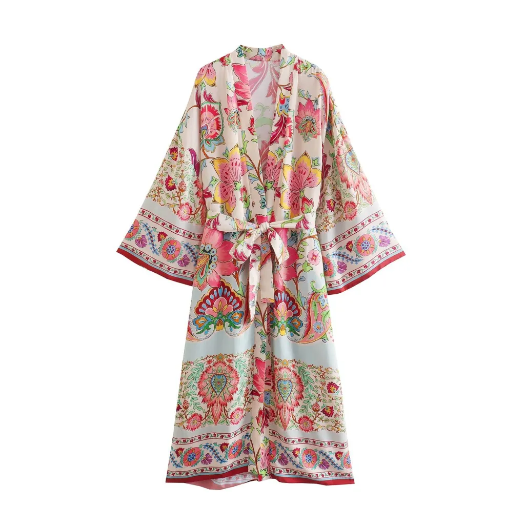 European And American Women's Clothing Fashion Printed Coat Shirt Skirt Pants Fashion Suit - Coat-L