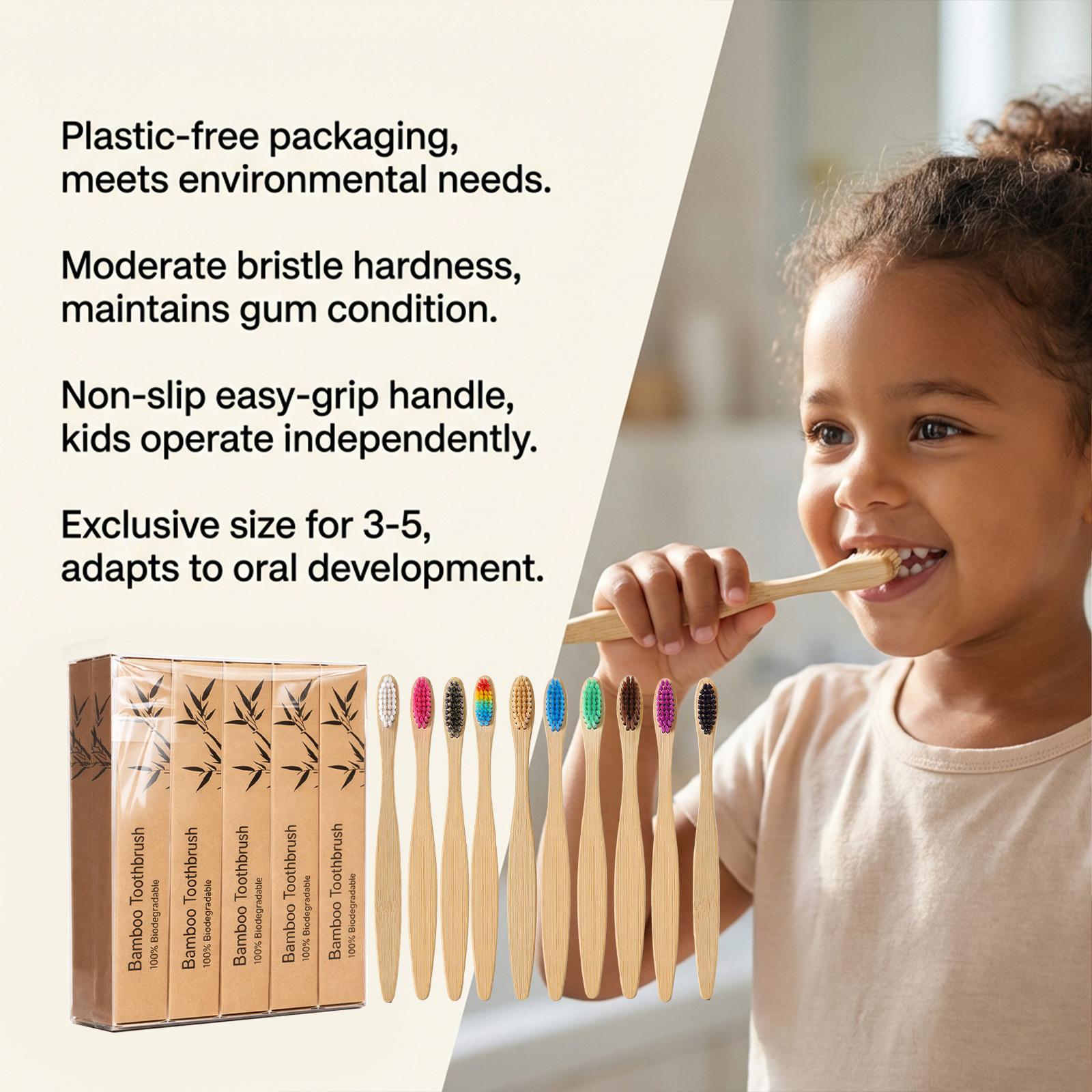 Bamboo Toothbrush Set