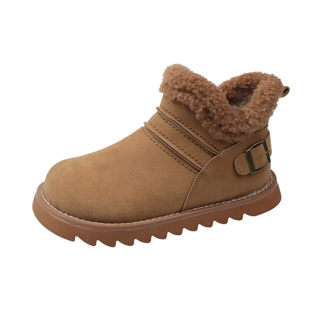 Retro And Fashion All matching Cotton Boots Camel - Shop at LoveMi
