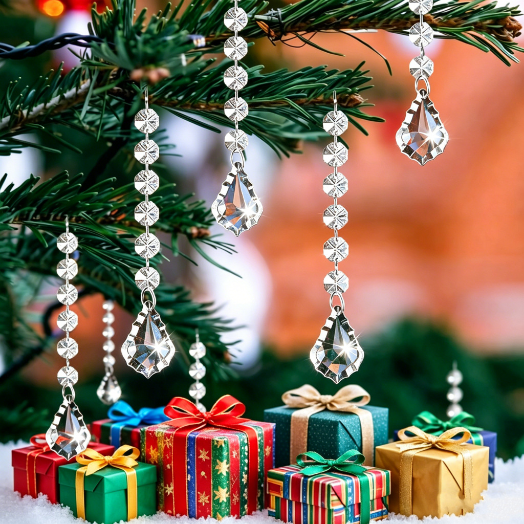 Snowflake Icicle Christmas Ornaments Wedding Pendants
