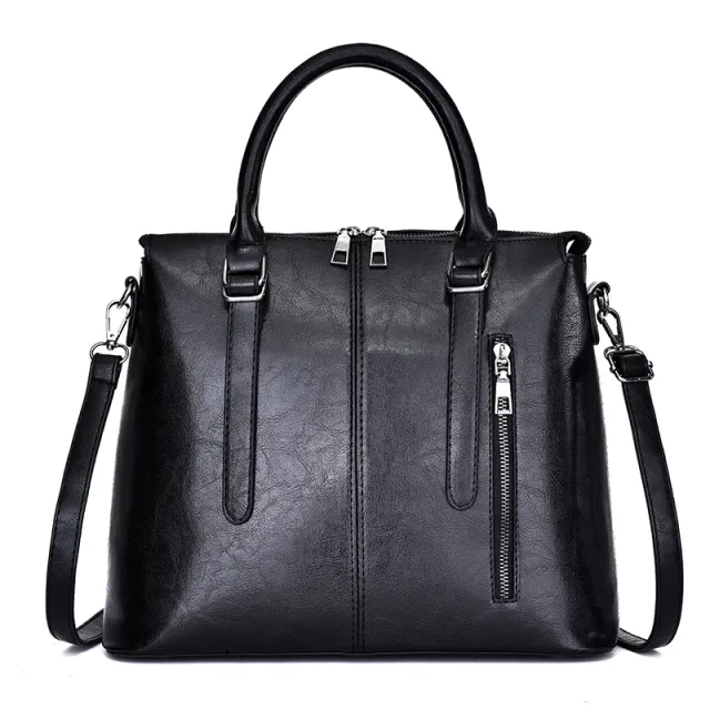 Single Shoulder Diagonal Cross Women's Handbag Black - Shop at LoveMi