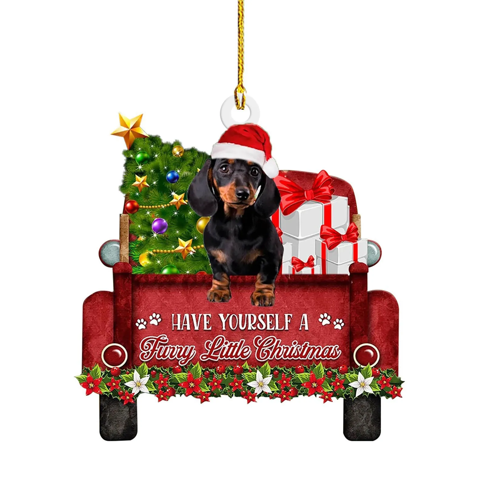 Christmas Sausage Dog Decorations Home – image 6