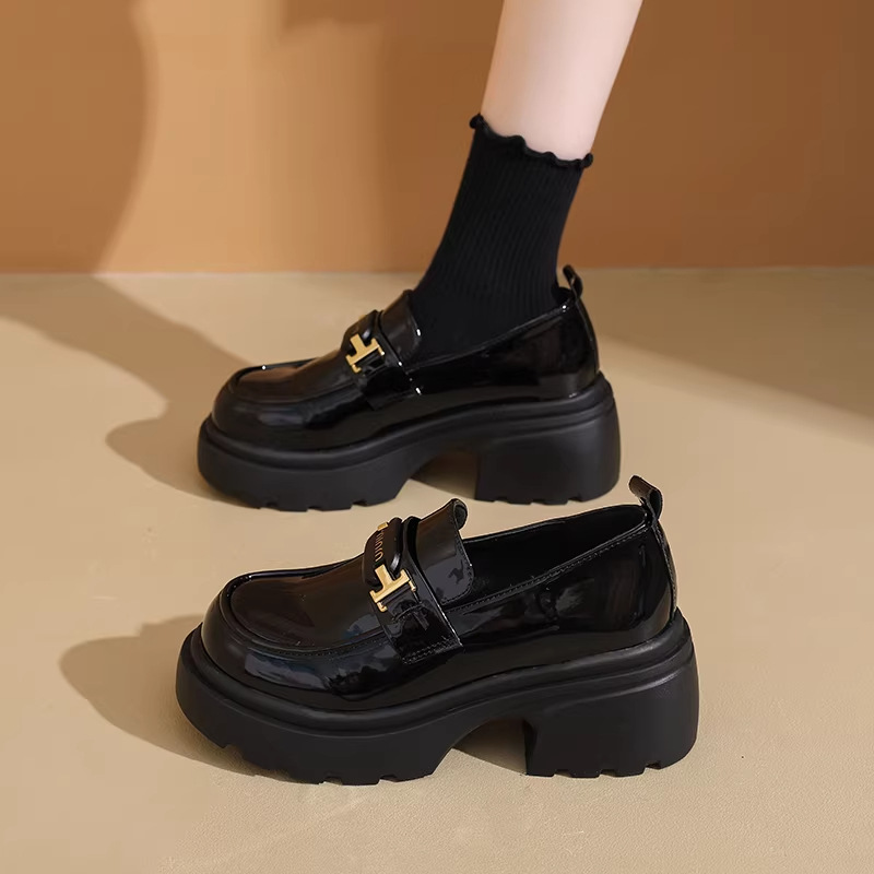 Faux Leather Platform Loafers, picture 4 of 5
