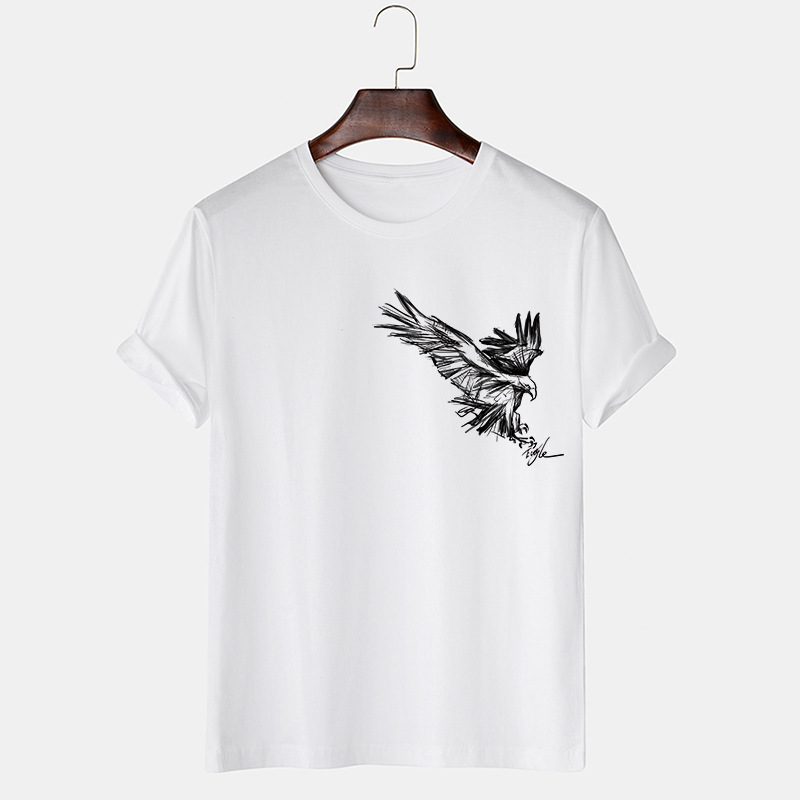 Title 1, T-shirt met ronde hals Nieuwe losse top met kor...