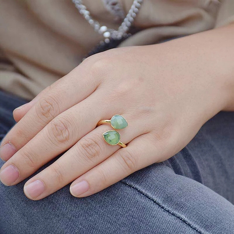 Australian Jade Ring Personality Stylish Adjustable