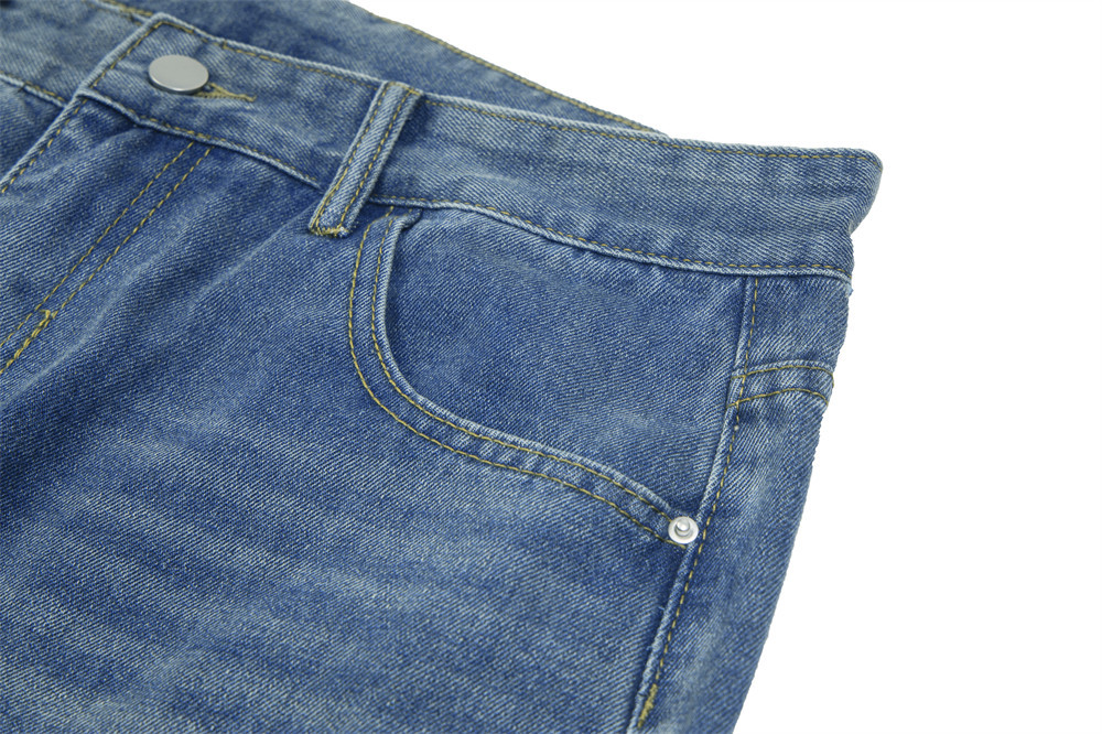 Washed Loose Wide-leg Jeans For Men And Women - Image 4