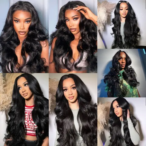 Women's Long Curly Hair Mid-length Large Wave Front Lace